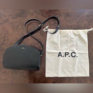 APC Black Demi Lune Shoulder Bag